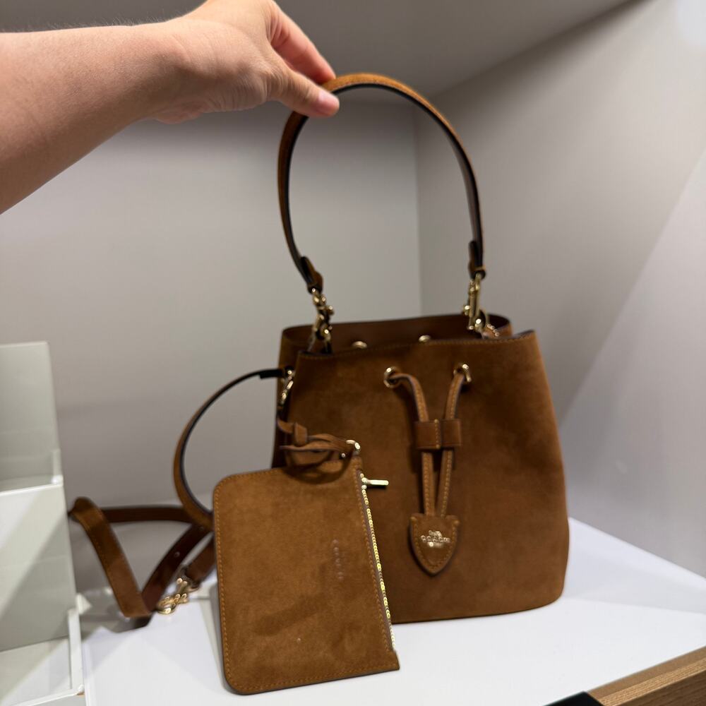 New‼️Coach Rowan Bucket Bag CFP33 Warm Brown